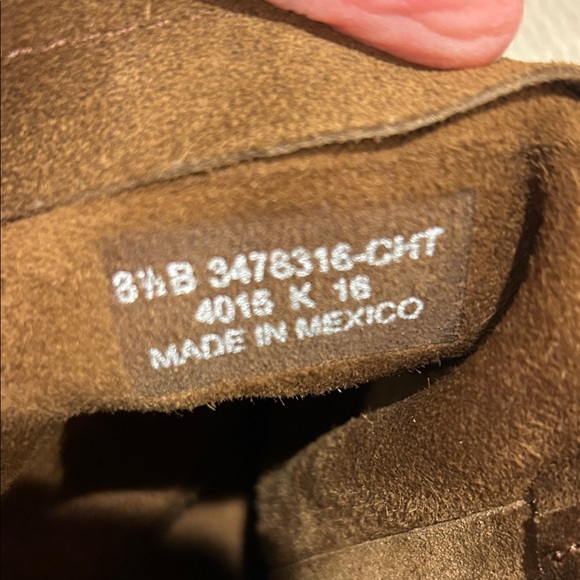 Frye Cara Brown Suede mid calf Boots - Picture 5 of 11